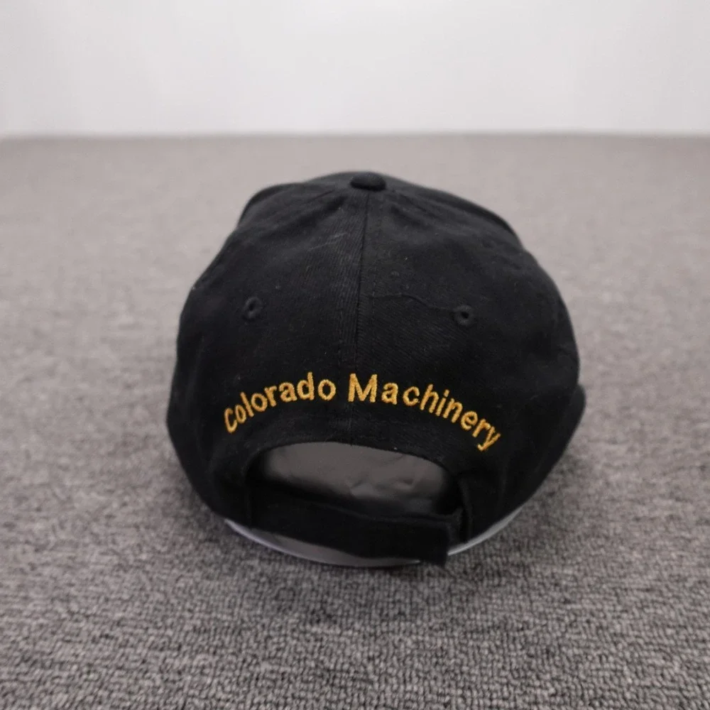John Deere Hat Cap Strap Back Mens One Size Black Baseball